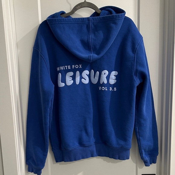 White Fox Boutique Sweaters - White Fox Blue Hoodie leisure vol 3.5